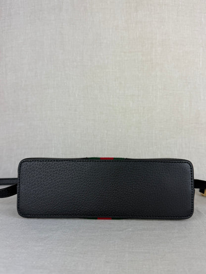 Gucci Small Black Ophidia Shoulder Bag