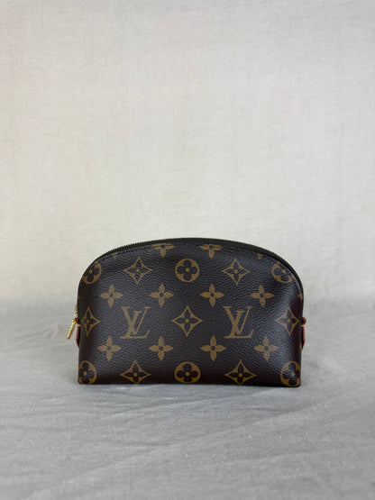 Louis Vuitton Monogram Cosmetic Pouch- Brown