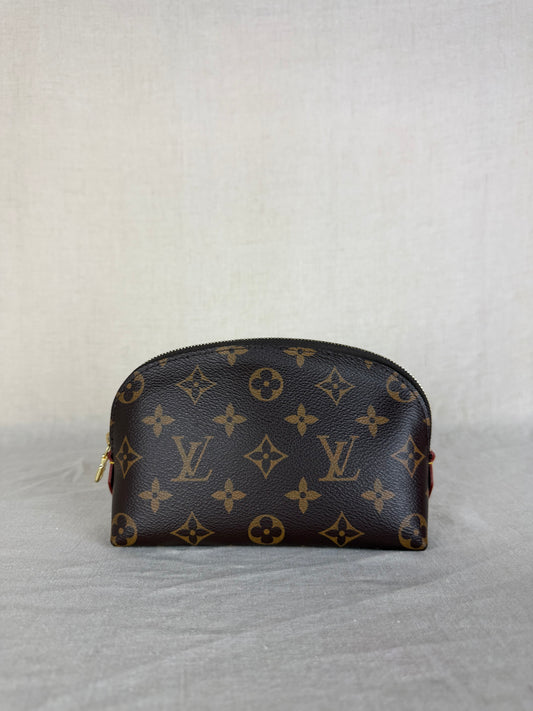 Louis Vuitton Monogram Cosmetic Pouch- Brown