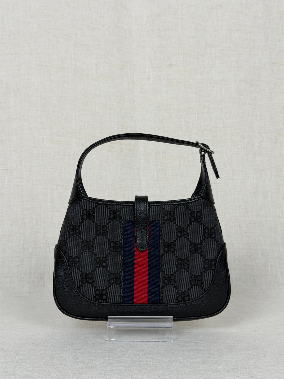 Gucci x Balenciaga GG Supreme Shoulder Bag