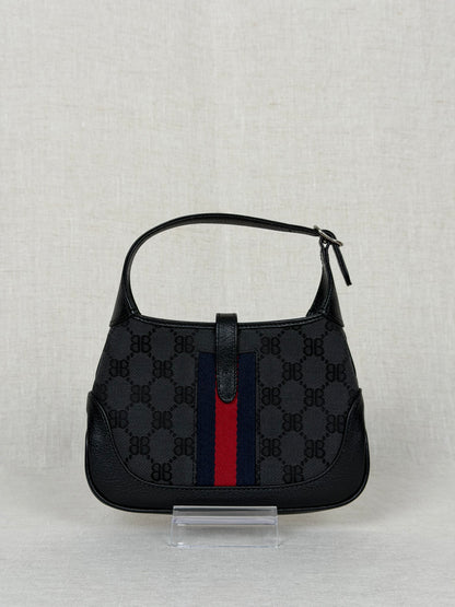 Gucci x Balenciaga GG Supreme Shoulder Bag