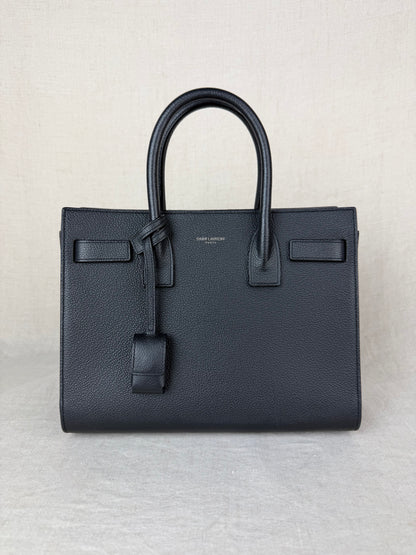 Saint Laurent Small Black Sac de Jour- Black