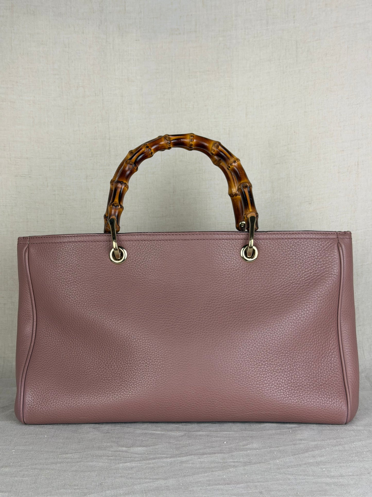 Gucci Bamboo Shopper Top Handle- Taupe