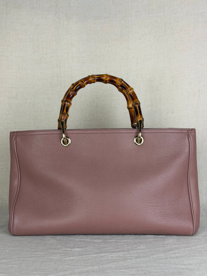 Gucci Bamboo Shopper Top Handle- Taupe