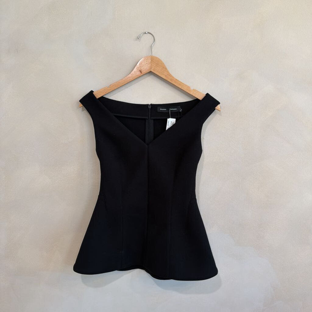Wool Scuba Peplum Tank Sz 0