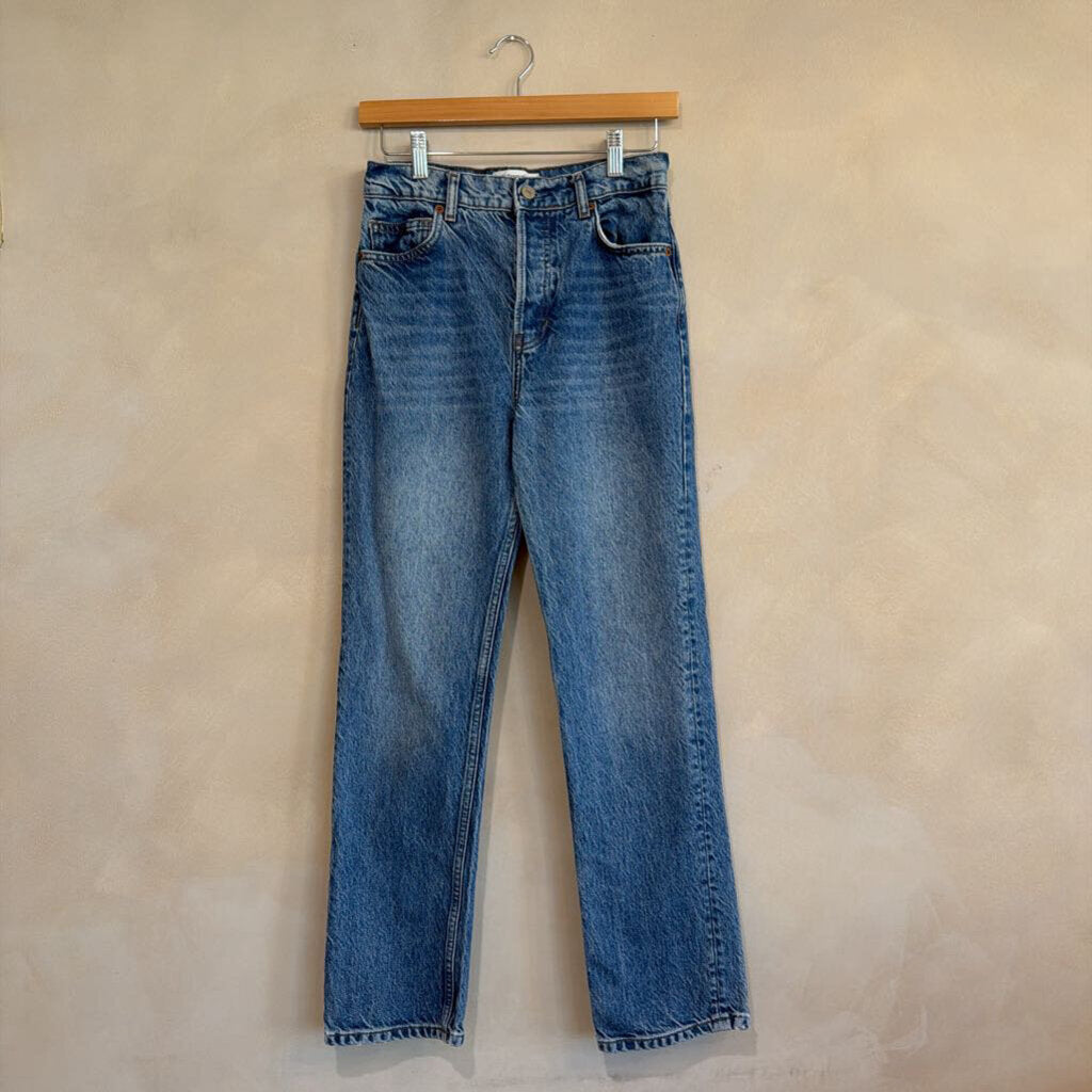 REFORMATION, Straight Med Wash Jeans, 25