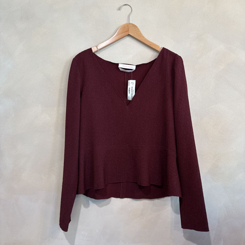 Peplum Sweater Poly Blend Sz 42