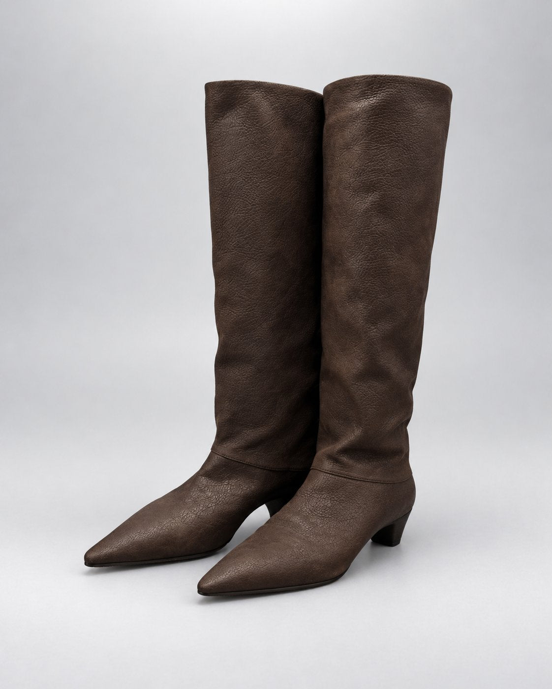PRADA, Tall Slouchy Leather Boot, 37