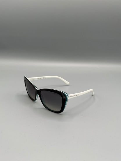 ALEXANDER MCQUEEN, Cat Eye Sunglasses, Black/Teal