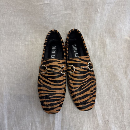 BIBI LOU, Zebra Print Horsebit Loafer, 38