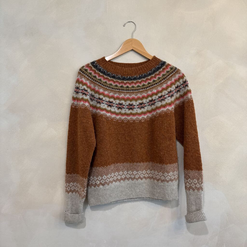 Sideline, LS Wool Fair Isle, XS