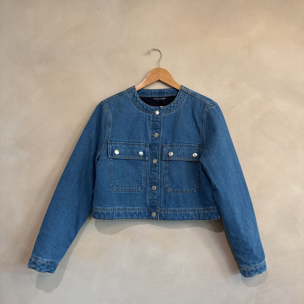 Veronica Beard, Denim Snap Button Jacket, S