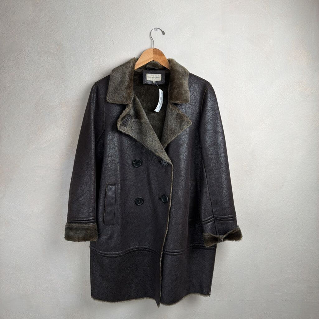 Gerard Darel, Faux Leather Trench, 4