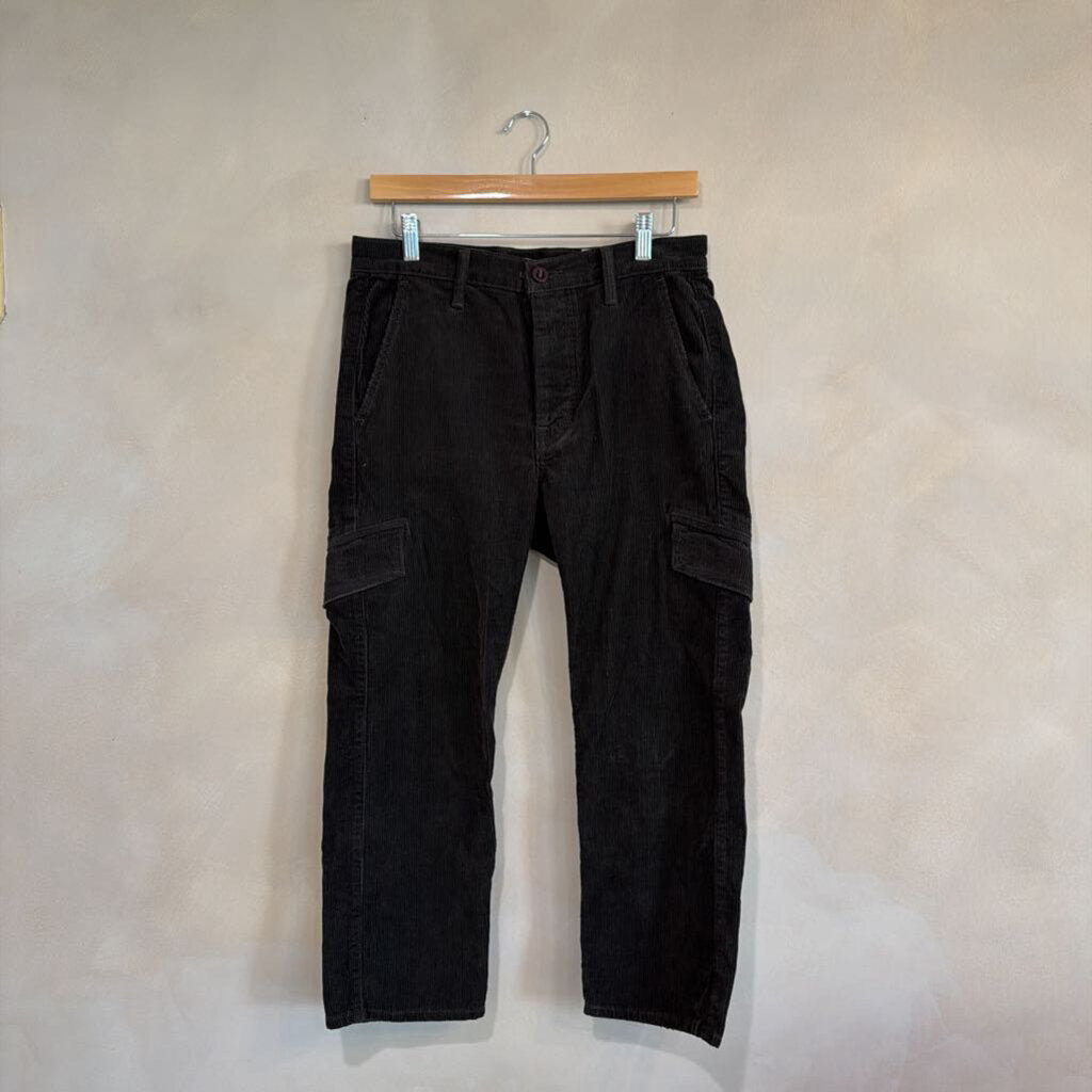 Corduroy Cropped Cargo Pant