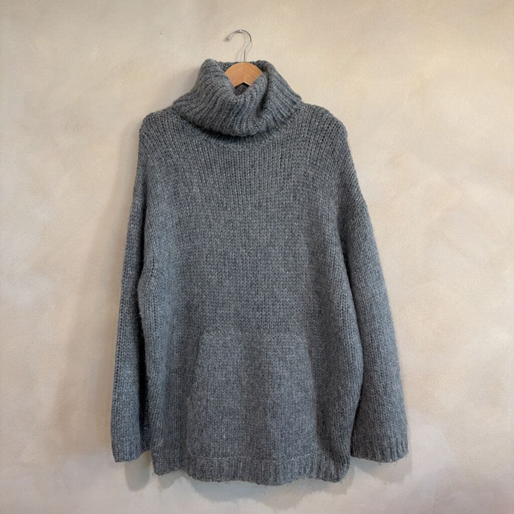 Oversized TNeck Sweater with Pocket