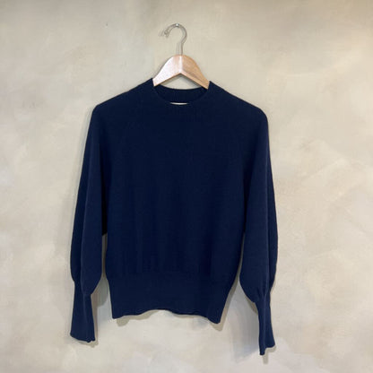 Cashmere Baloon Sleeve Crew Sz M