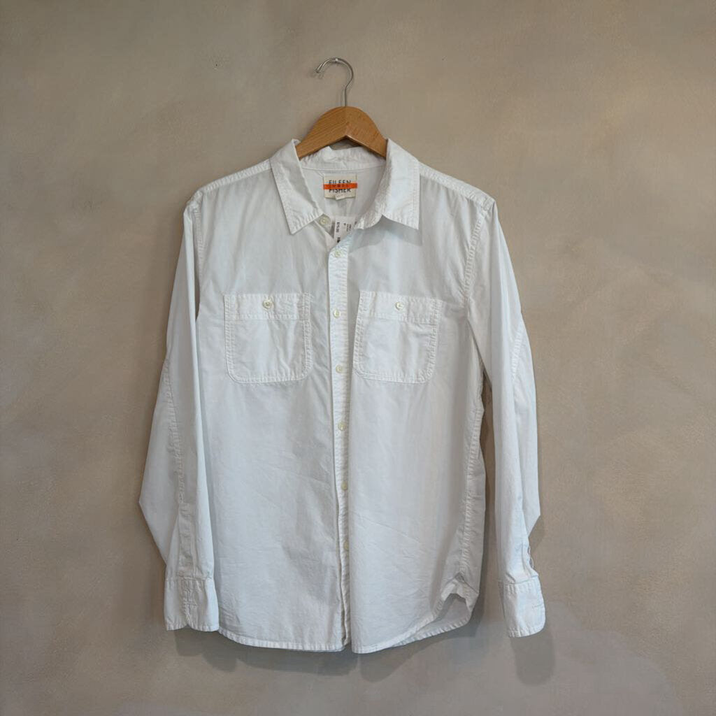 FRANK & EILEEN, Cotton Button Up Top, XS