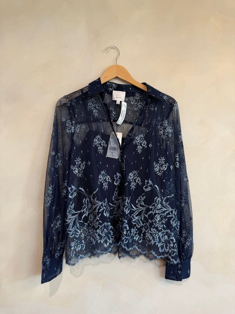 CINQ A SEPT, NWT Lace Kandice Top, S