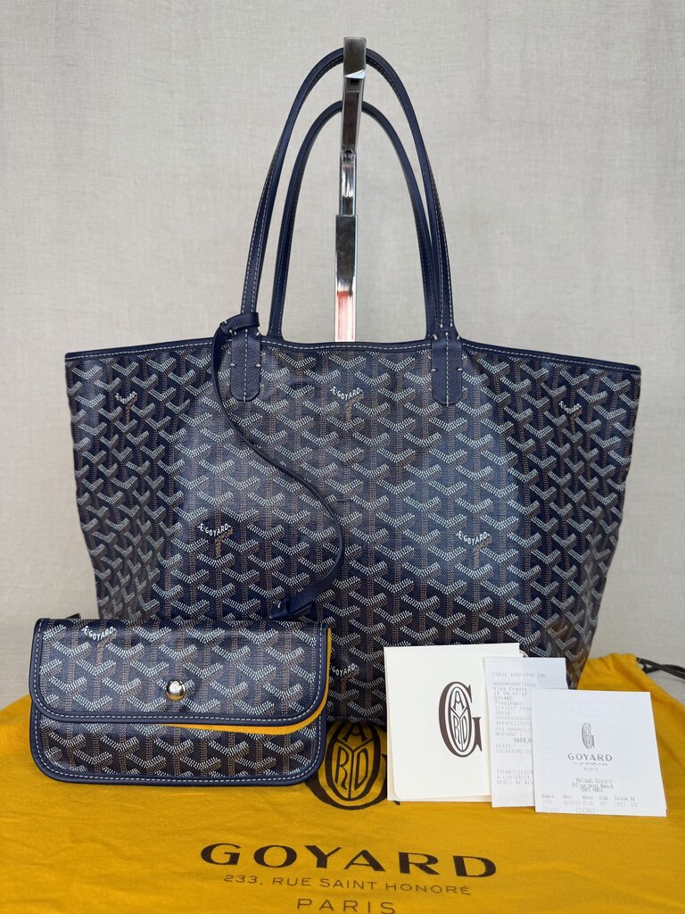Goyard Navy Tote