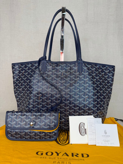 Goyard Navy Tote