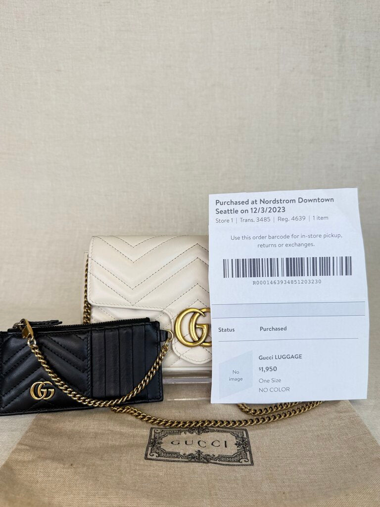 msrp $1900 Gucci Marmont with card case included