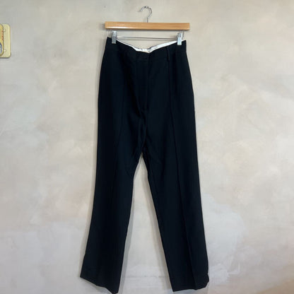KHAITE, Flat Front Viscose Seam Front Pants, 6