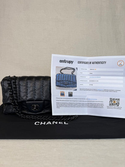 2011 Lambskin Med Stitch Flap W Ruthenium Hardware