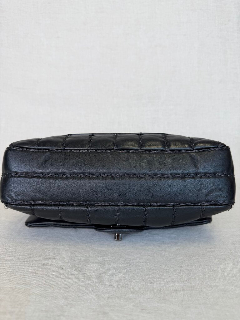 2011 Lambskin Med Stitch Flap W Ruthenium Hardware