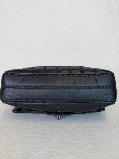 2011 Lambskin Med Stitch Flap W Ruthenium Hardware