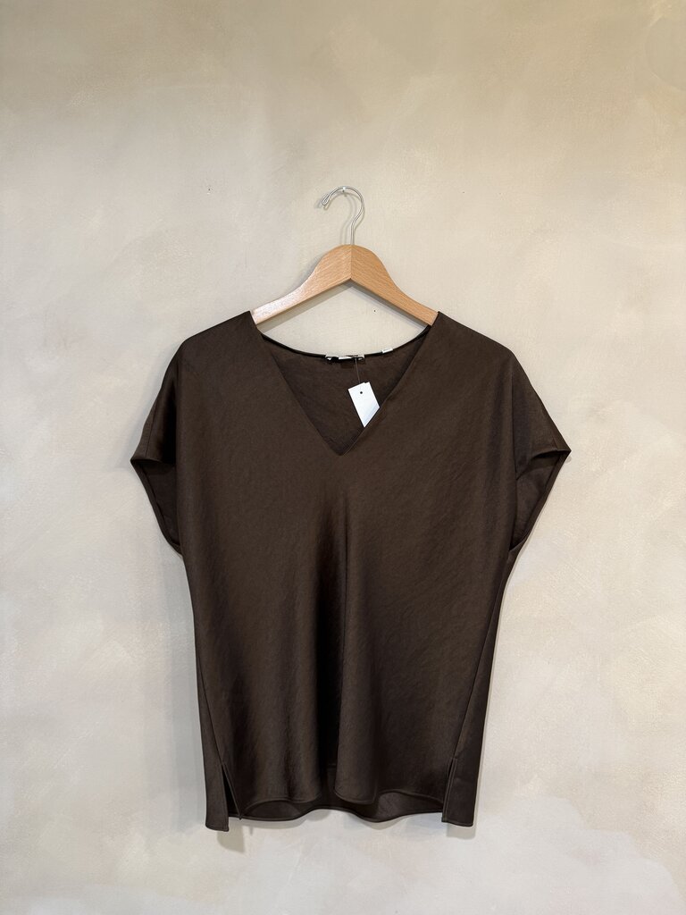 VINCE, SS V-Neck Top, S