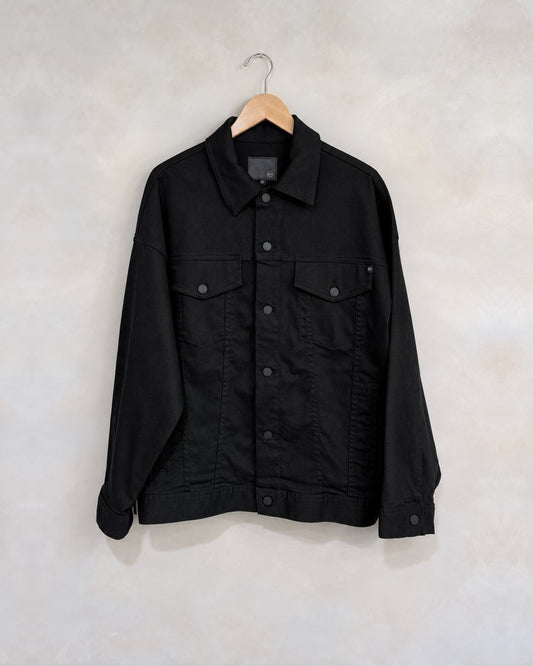 AG DENIM, Black Denim Jacket, M