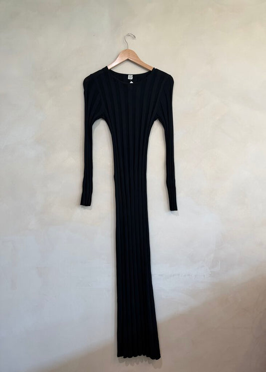 Ribbed Crewneck Dress
