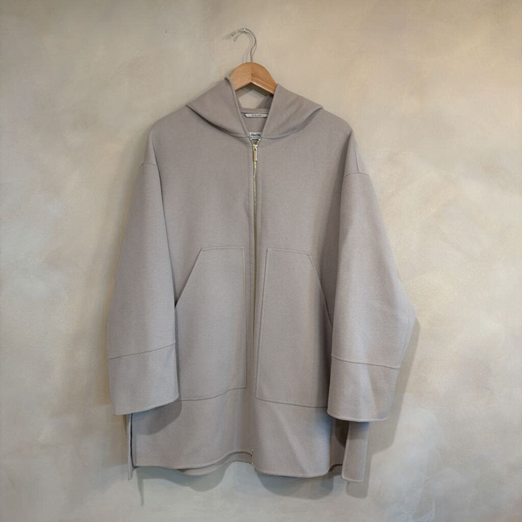 MAX MARA, Hooded Coat with Zipper, 8