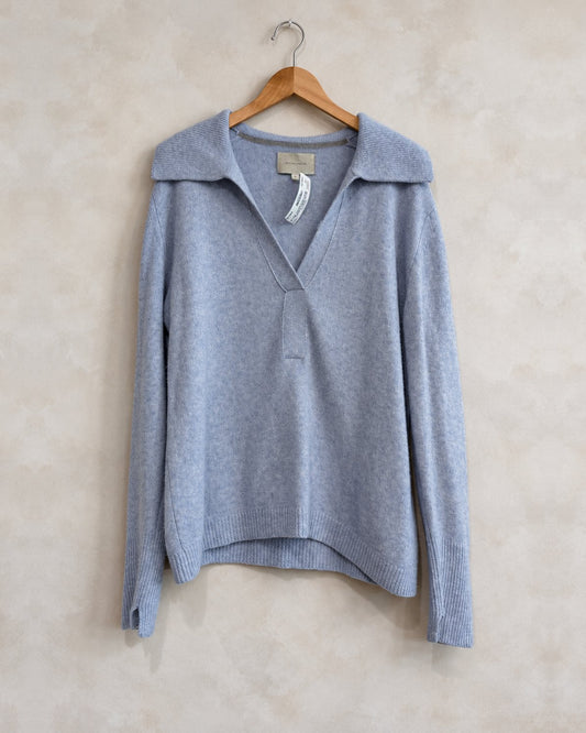 BROCHU WALKER, Cashmere Blend V Neck Sweater, M
