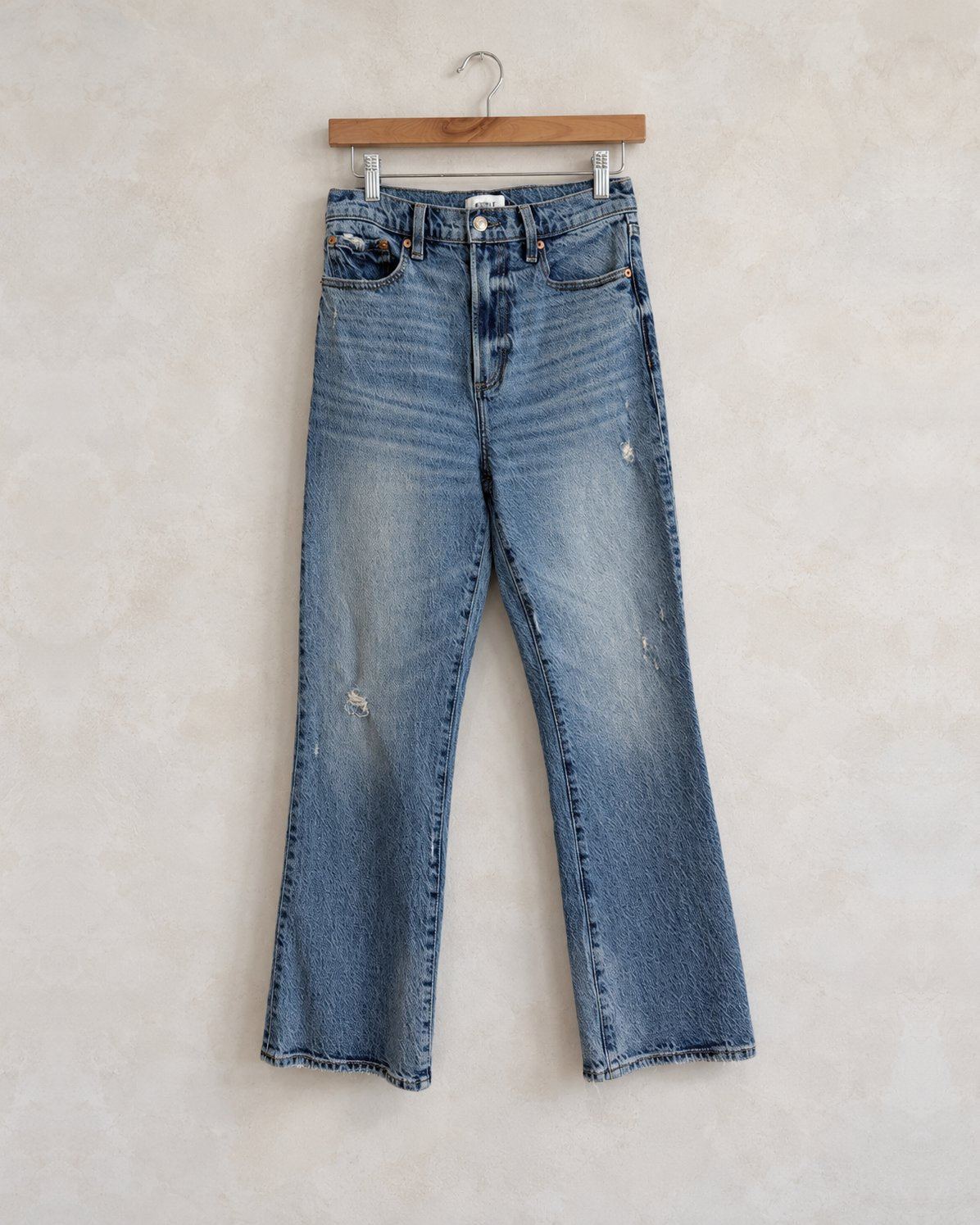 Medium Wash Denim Straight Leg Sz 27