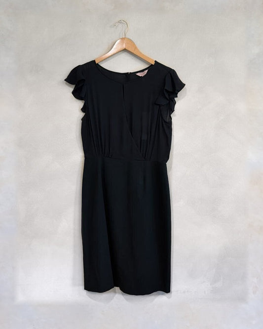 REBECCA TAYLOR, Midi Dress with Ruffle Sleeve, 12
