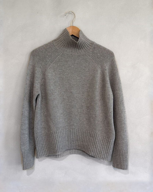 ALLUDE, Cashmere Mock Turtleneck Sweater, XS