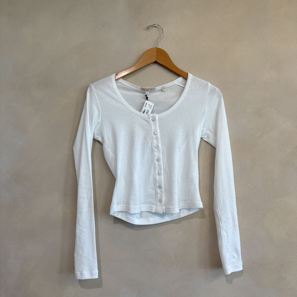 LEONARD FRISBIE, 100% Cotton Casey Cardigan, XS