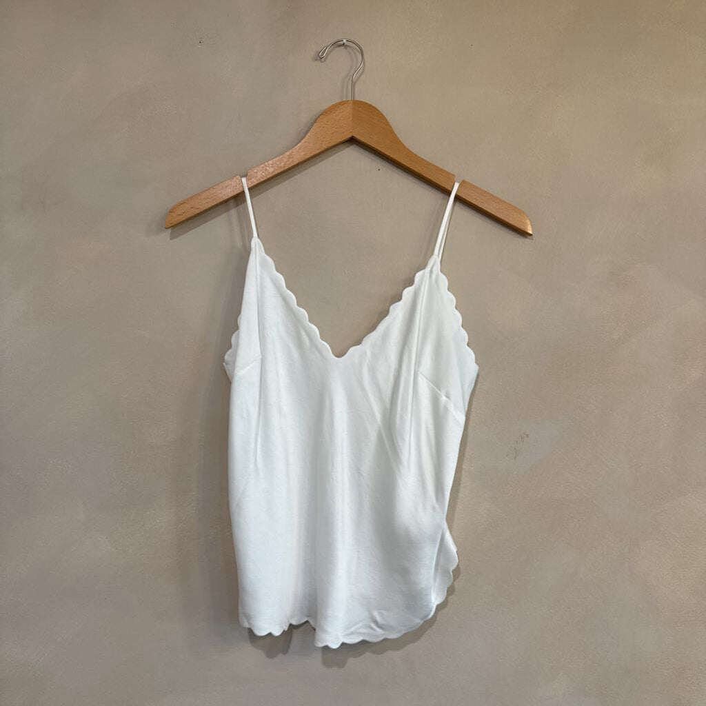 A.L.C Scalloped White Tank, 4