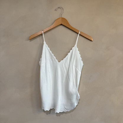 A.L.C Scalloped White Tank, 4