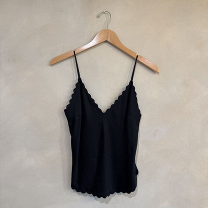 A.L.C, Scalloped Black Tank Top, 4