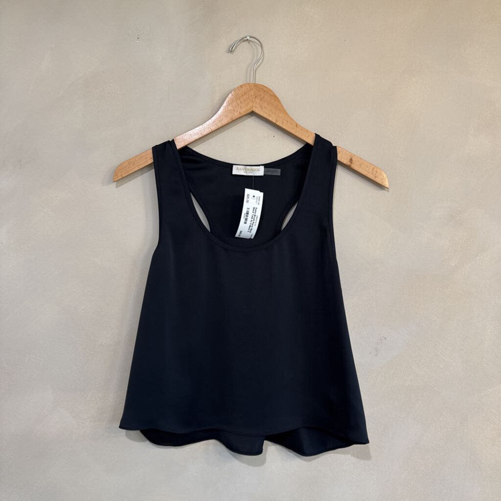 RAMY BROOK, Racer Back Black Tank Top, S