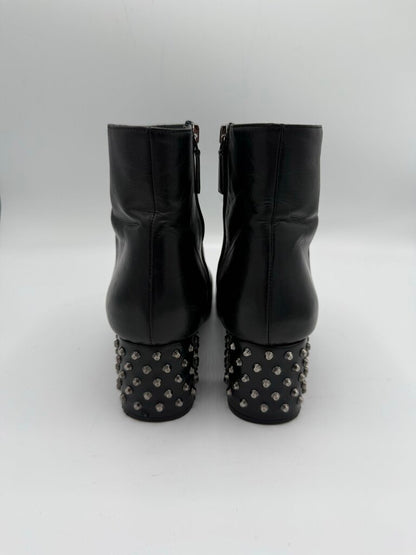 Ankle Boot W Stud Heel Sz 39.5