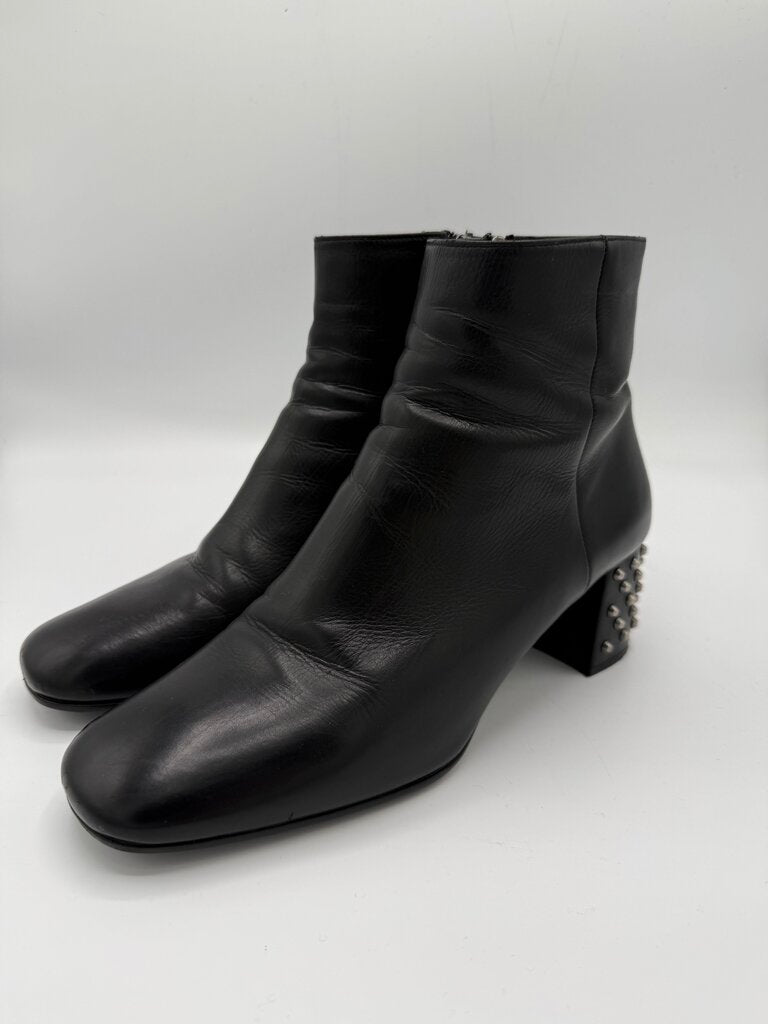 Ankle Boot W Stud Heel Sz 39.5