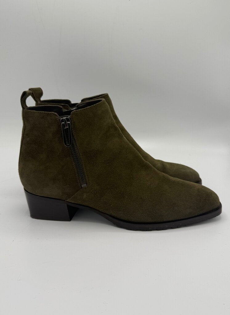 AQUATALIA, Suede Mid Heel Ankle Boot, 9