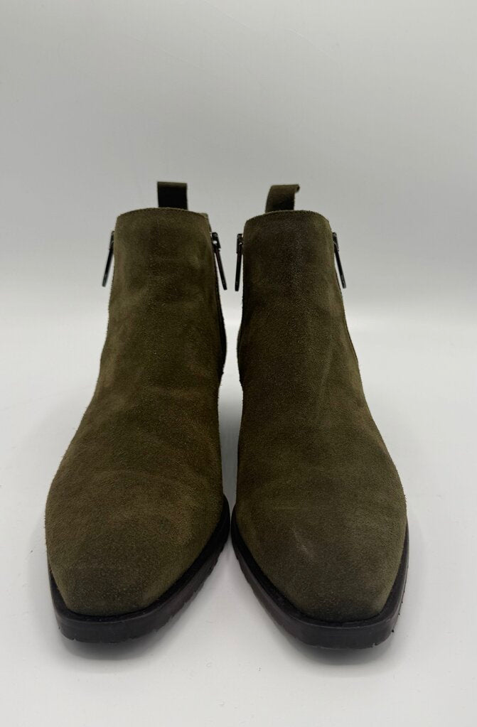 AQUATALIA, Suede Mid Heel Ankle Boot, 9