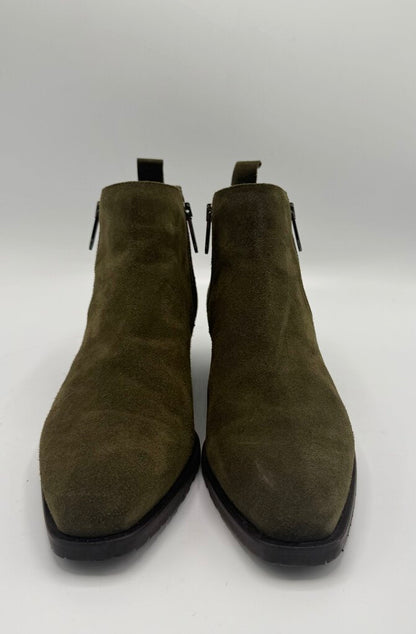 AQUATALIA, Suede Mid Heel Ankle Boot, 9