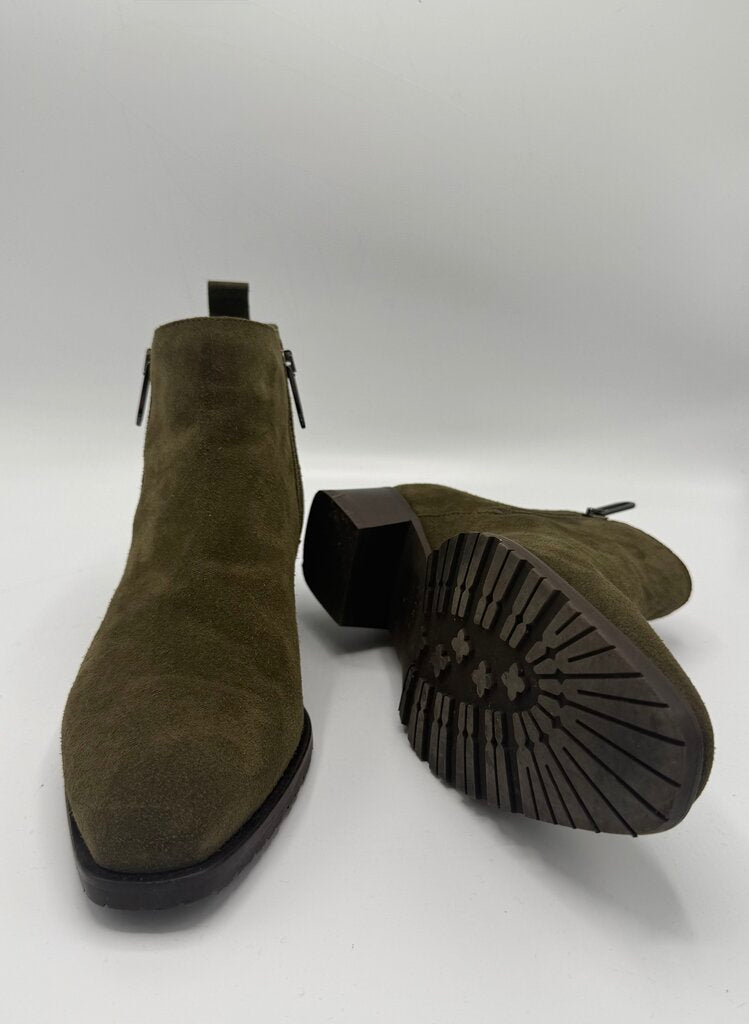 AQUATALIA, Suede Mid Heel Ankle Boot, 9