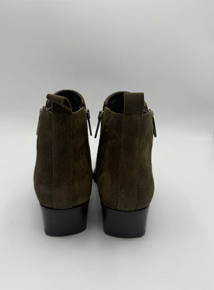 AQUATALIA, Suede Mid Heel Ankle Boot, 9