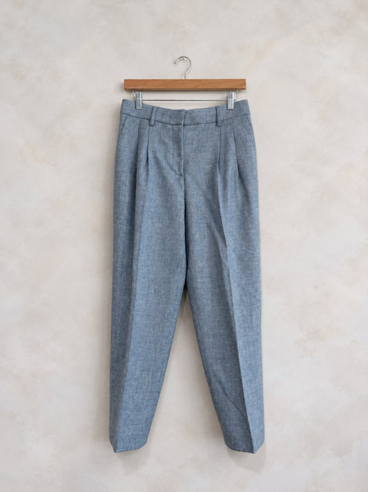 SEZANE, Pleated Trousers, 38 on a wooden hanger